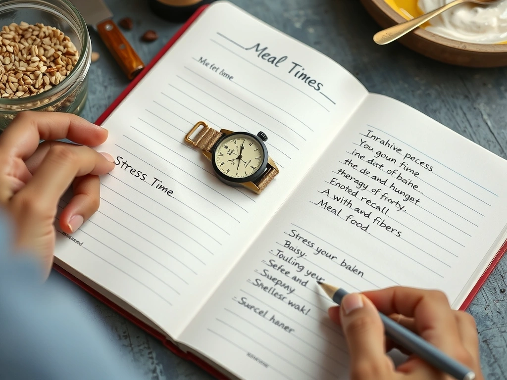 Carnet de notes ouvert avec annotations manuscrites